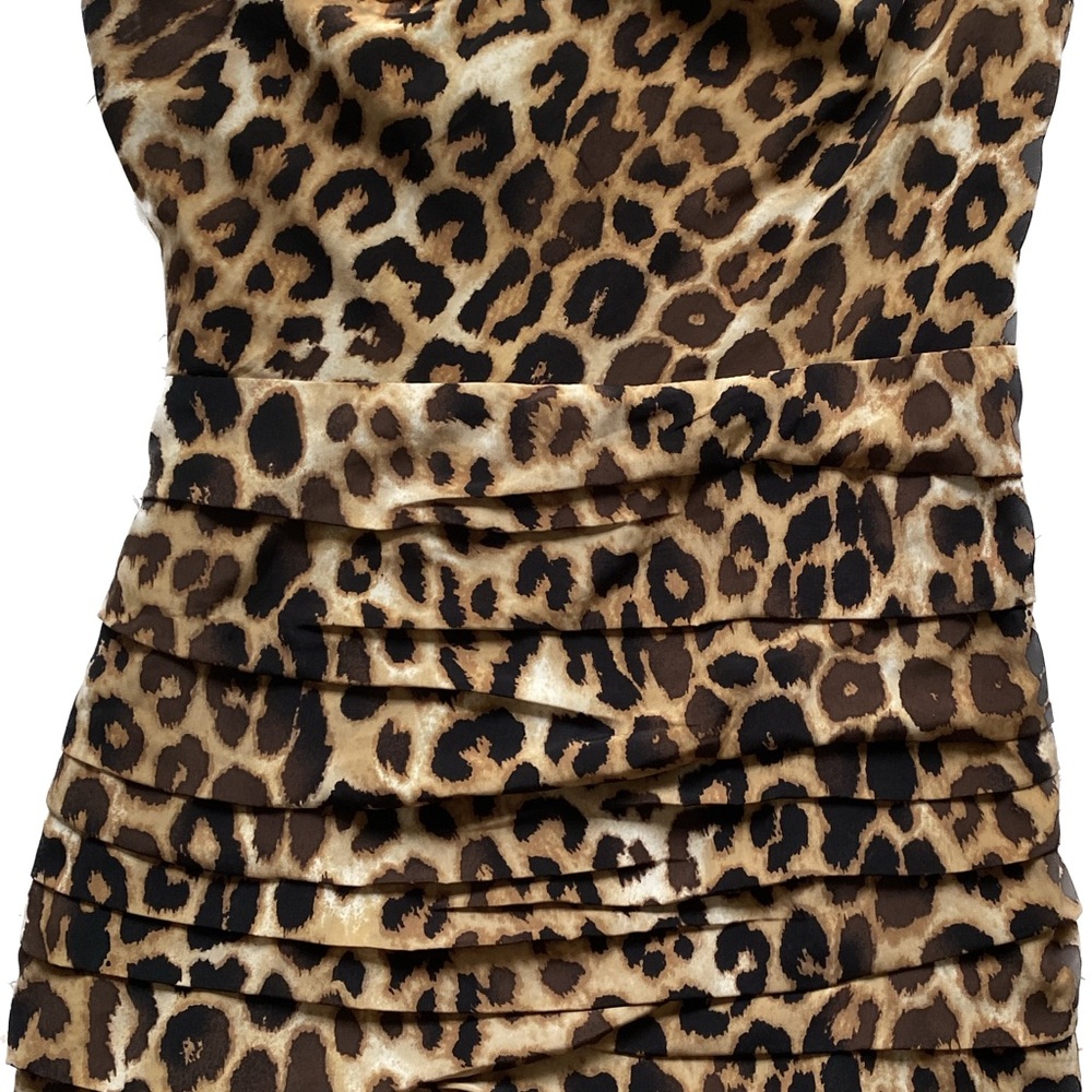 Express Leopard Print Mini Dress
